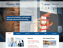 Tablet Screenshot of logistics-usa.com